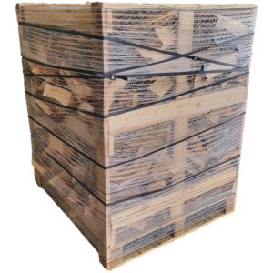 Kaminholz 25 cm Gestapelt und Trocken 115 cm x 105 cm x 105 cm